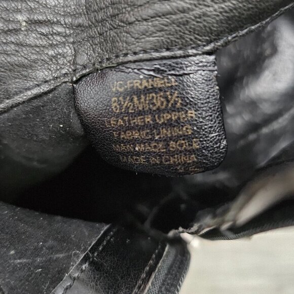 Vince Camuto Franell Leather Black Western Bootie Heel Boot - Picture 10 of 16